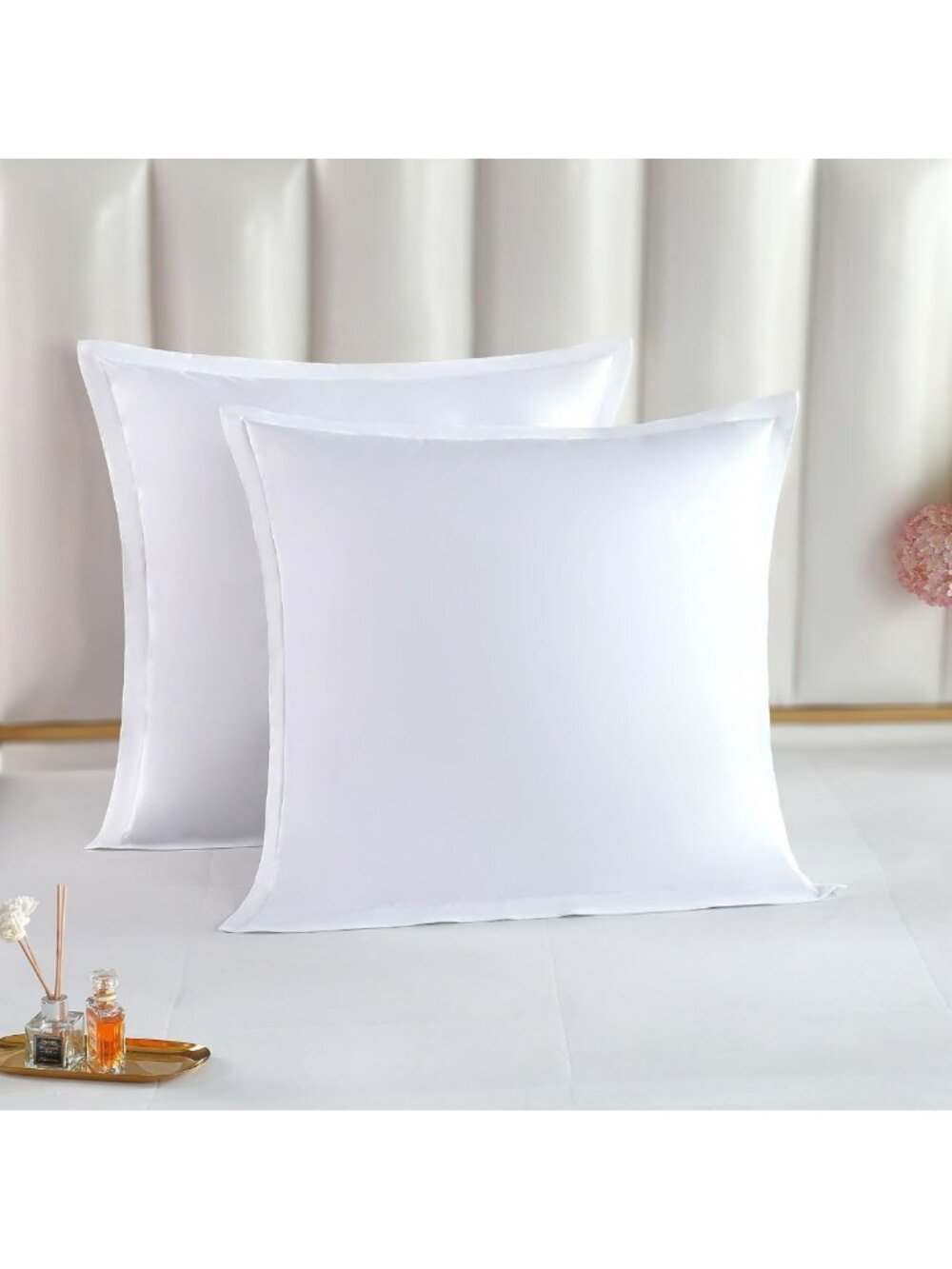 Luxury Euro Sham Set of 2 [26"x26"] - Soft Long-Staple Cotton, Elegant Bedding